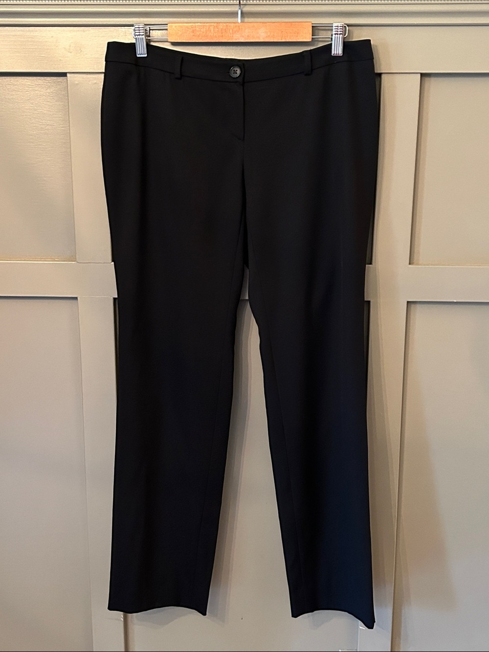 Emporio Armani Classic Black Trouser Pants Stretch Wool Size 46 / US 10